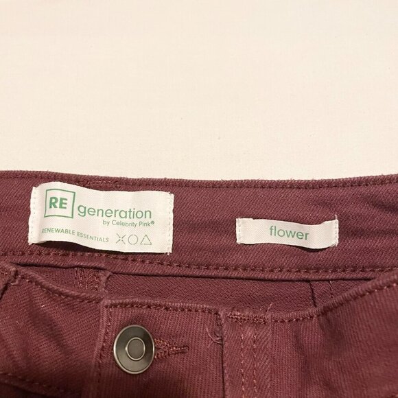 Celebrity Pink Flower Frayed Hem Flare Jeans Size 27 - Picture 6 of 14